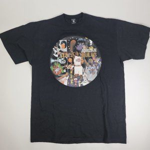 VINTAGE 1996 Space Jam Jordan Bugs Single Stitch T-shirt Made In USA XL